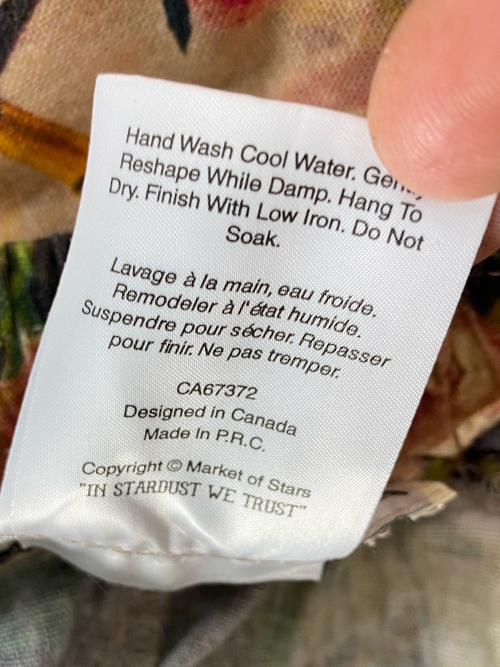 Market of Stars Courage Dear Heart Artist Pant Linen Botanical Sacred Heart L - Picture 4 of 16